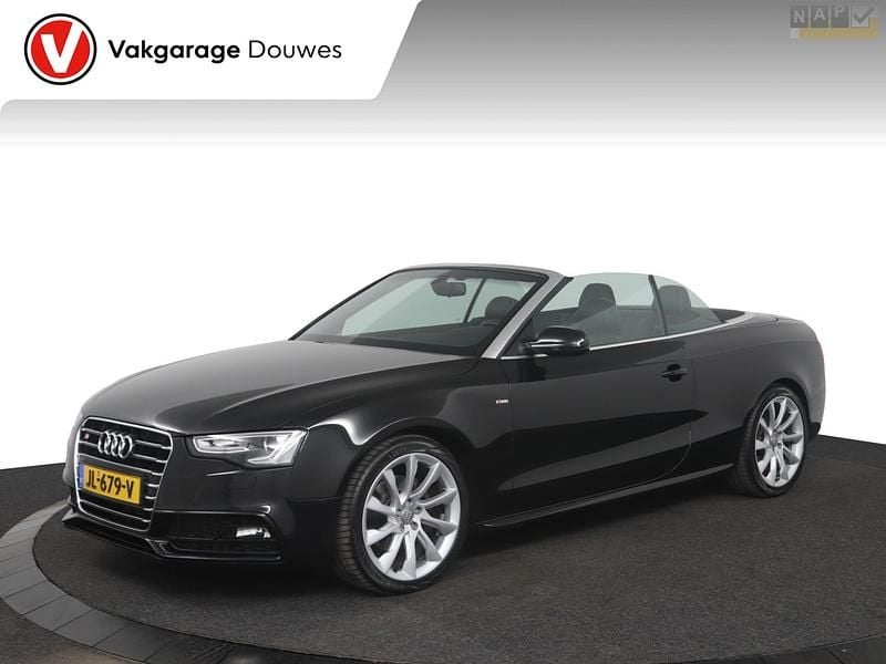 Zwart Gebruikt 2016 Audi A5 Cabriolet S-Line Cabriolet | € 22.450 (Eerlijke prijs) - Afbeelding 1/4
