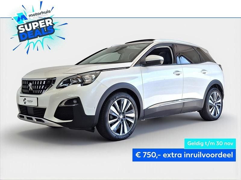 Wit Gebruikt 2020 Peugeot 3008 Premium SUV | € 19.940 (Eerlijke prijs) - Afbeelding 1/4