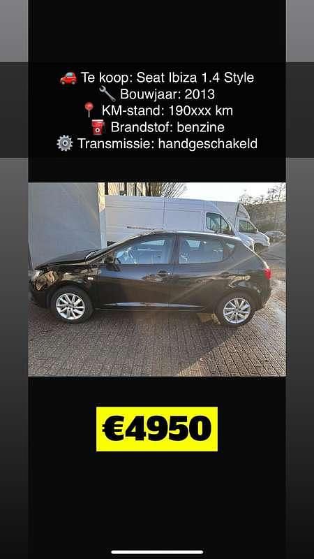 Zwart Occasion 2013 Seat Ibiza Style MPV | € 4.958 (Eerlijke prijs) - Afbeelding 1/4