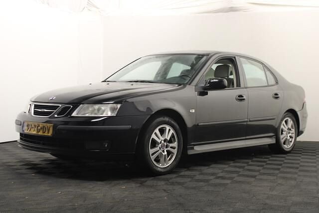 Zwart Gebruikt 2007 Saab 9-3 Linear Sedan | € 1.499 (Super prijs) - Afbeelding 1/4