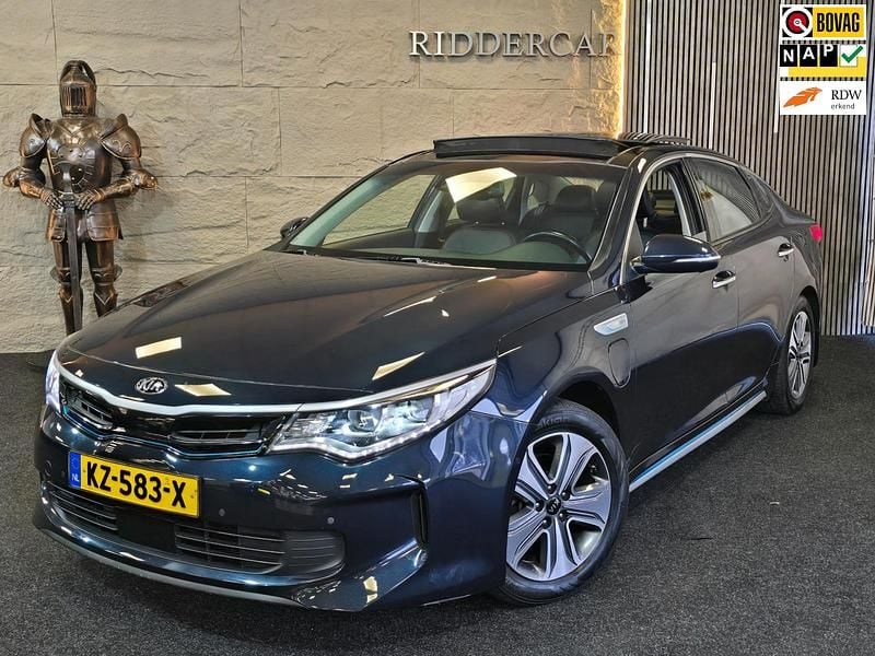 Blauw Gebruikt 2016 Kia Optima Hybrid Sedan | € 15.999 (Eerlijke prijs) - Afbeelding 1/4