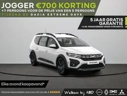 Wit Nieuw 2025 Dacia Jogger Expression MPV | € 27.975 (Eerlijke prijs)