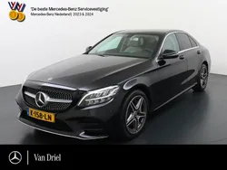 Zwart Gebruikt 2019 Mercedes C300 AMG line Sedan | € 33.950 (Goede deal)