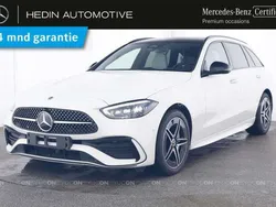 Wit, metallic lak Gebruikt 2024 Mercedes C300e AMG line Stationwagen | € 52.900 (Eerlijke prijs)