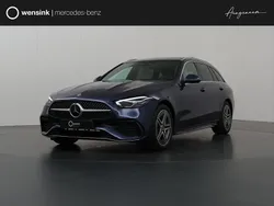 Blauw Nieuw 2025 Mercedes C300 AMG line Stationwagen | € 64.427