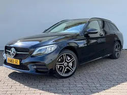 Zwart Gebruikt 2021 Mercedes C300 AMG line Stationwagen | € 32.650 (Super prijs)