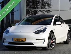 Wit Gebruikt 2021 Tesla Model 3 Performance Sedan | € 30.950 (Eerlijke prijs)