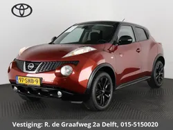 Rood, metallic lak Gebruikt 2011 Nissan Juke Acenta SUV | € 8.400 (Eerlijke prijs)