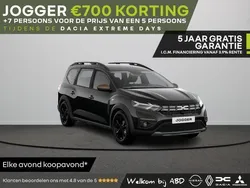 Zwart Nieuw 2025 Dacia Jogger Extreme MPV | € 29.575 (Iets duurder)