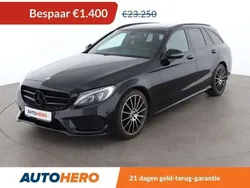 Zwart Gebruikt 2017 Mercedes C180 AMG line Stationwagen | € 22.049 (Eerlijke prijs)