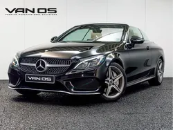 Zwart Gebruikt 2017 Mercedes C300 AMG line Cabriolet | € 34.995 (Goede deal)