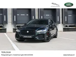 British racing green (donker groen metallic)bruin Gebruikt 2024 Jaguar XF Sportbrake R-Dynamic Stationwagen | € 89.995