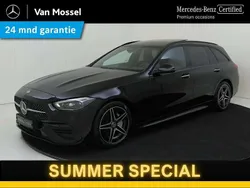 Zwart Gebruikt 2024 Mercedes C180 AMG line Stationwagen | € 51.945 (Duur)