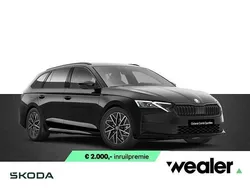 Zwart, metallic lak Nieuw 2025 Skoda Octavia SportLine Stationwagen | € 46.790 (Eerlijke prijs)