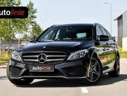 Zwart, metallic lak Gebruikt 2016 Mercedes C180 AMG Stationwagen | € 23.850 (Eerlijke prijs)