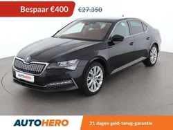 Zwart Gebruikt 2022 Skoda Superb Style Sedan | € 24.749 (Eerlijke prijs)