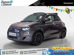 Bruin Gebruikt 2021 Fiat 500e La Prima Cabriolet | € 18.940 (Goede deal)