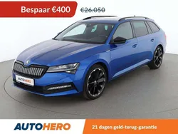 Blauw Gebruikt 2020 Skoda Superb SportLine Stationwagen | € 25.849 (Eerlijke prijs)
