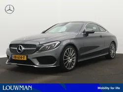 Selenietgrijs metallic Gebruikt 2016 Mercedes C180 Ambition Coupé | € 26.500 (Iets duurder)