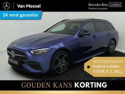 Blauw Gebruikt 2024 Mercedes C300 AMG line Stationwagen | € 47.945 (Goede deal)