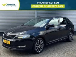 Zwart, metallic lak Gebruikt 2018 Skoda Rapid Drive Stationwagen | € 14.900 (Eerlijke prijs)