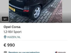 Zwart Gebruikt 2001 Opel Corsa Sport Hatchback | € 750 (Goede deal)