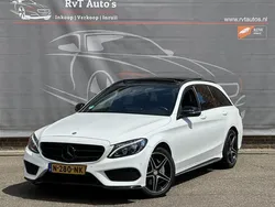 Wit Gebruikt 2016 Mercedes C180 AMG line Stationwagen | € 17.949 (Eerlijke prijs)