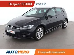 Zwart Gebruikt 2017 VW Golf VII Highline Hatchback | € 17.949 (Super prijs)