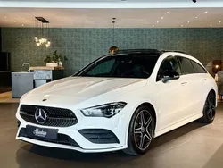 Wit, metallic lak Gebruikt 2021 Mercedes CLA200 Shooting Brake AMG Stationwagen | € 27.950 (Eerlijke prijs)