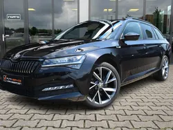 Zwart, metallic lak Gebruikt 2020 Skoda Superb SportLine Stationwagen | € 24.900 (Iets duurder)