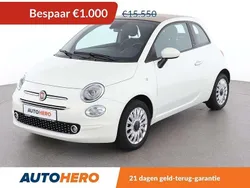 Wit Gebruikt 2021 Fiat 500C Lounge Cabriolet | € 14.749 (Eerlijke prijs)