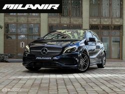 Blauw (metallic) Gebruikt 2017 Mercedes A180 AMG line Hatchback | € 17.945 (Eerlijke prijs)
