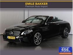Zwart Gebruikt 2021 Mercedes C180 AMG line Cabriolet | € 40.950 (Super prijs)