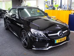 Zwart Gebruikt 2017 Mercedes C180 Premium Plus Cabriolet | € 23.950 (Eerlijke prijs)