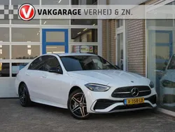 Wit Gebruikt 2022 Mercedes C300e AMG line Sedan | € 42.500 (Super prijs)