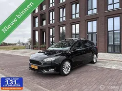 Zwart Gebruikt 2016 Ford Focus Titanium Stationwagen | € 7.950 (Super prijs)