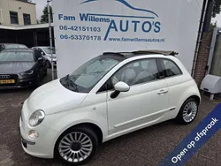 Wit, metallic lak Gebruikt 2012 Fiat 500C Lounge Cabriolet | € 6.446 (Eerlijke prijs)