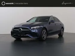 Sodalietblauw metallic Nieuw 2024 Mercedes C300e AMG line Sedan | € 58.900 (Super prijs)