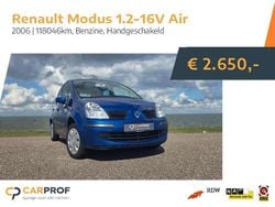Blauw, metallic lak Gebruikt 2006 Renault Modus MPV | € 2.650 (Eerlijke prijs)