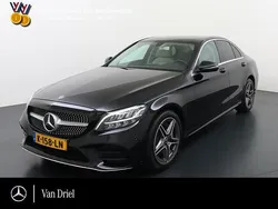 Zwart Gebruikt 2019 Mercedes C300 AMG line Sedan | € 33.950 (Goede deal)