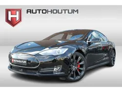 Zwart Gebruikt 2015 Tesla Model S Performance Sedan | € 34.995