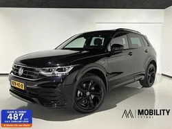 Zwart Gebruikt 2021 VW Tiguan R-line SUV | € 36.750 (Eerlijke prijs)