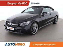 Zwart Gebruikt 2019 Mercedes C200 AMG line Cabriolet | € 28.149 (Super prijs)
