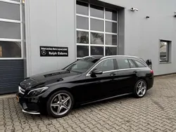Zwart Gebruikt 2018 Mercedes C180 AMG line Stationwagen | € 19.950 (Goede deal)