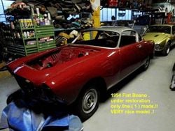 Roodred / silver Gebruikt 1954 Fiat 1500 Coupé | € 495.000