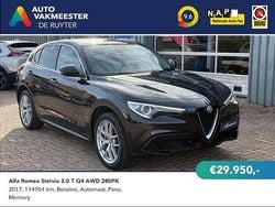 Zwart (metallic) Gebruikt 2017 Alfa Romeo Stelvio SUV | € 29.950 (Duur)