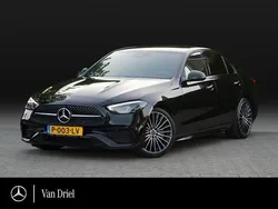 Zwart Gebruikt 2022 Mercedes C180 AMG line Sedan | € 44.950 (Super prijs)