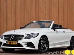 Wit, metallic lak Gebruikt 2020 Mercedes C300 AMG Line Premium Plus Cabriolet | € 39.940