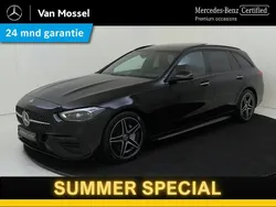 Zwart Gebruikt 2024 Mercedes C180 AMG line Stationwagen | € 51.945 (Iets duurder)