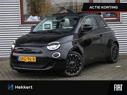 Zwart Nieuw 2024 Fiat 500e La Prima Cabriolet | € 30.995 (Goede deal)